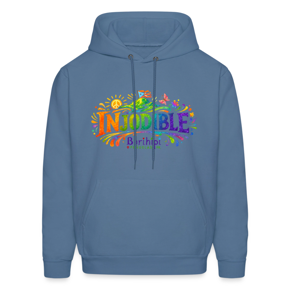 Hoodie - Injodible - denim blue