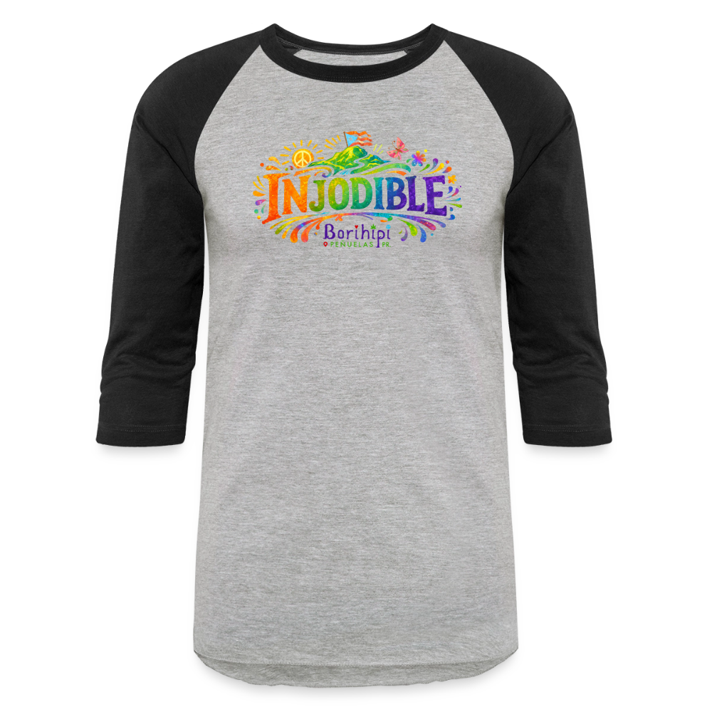 Baseball T-Shirt - heather gray/black