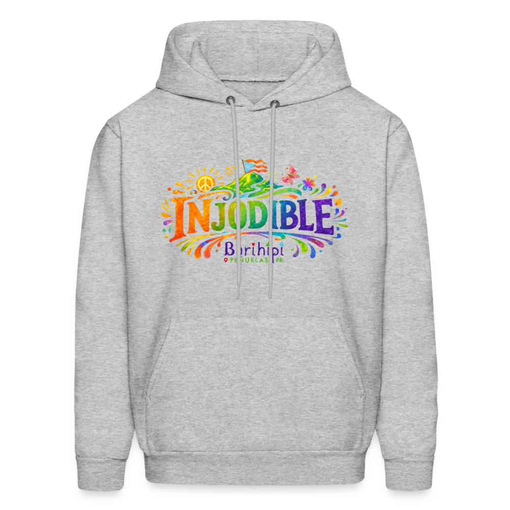 Hoodie - Injodible - heather gray