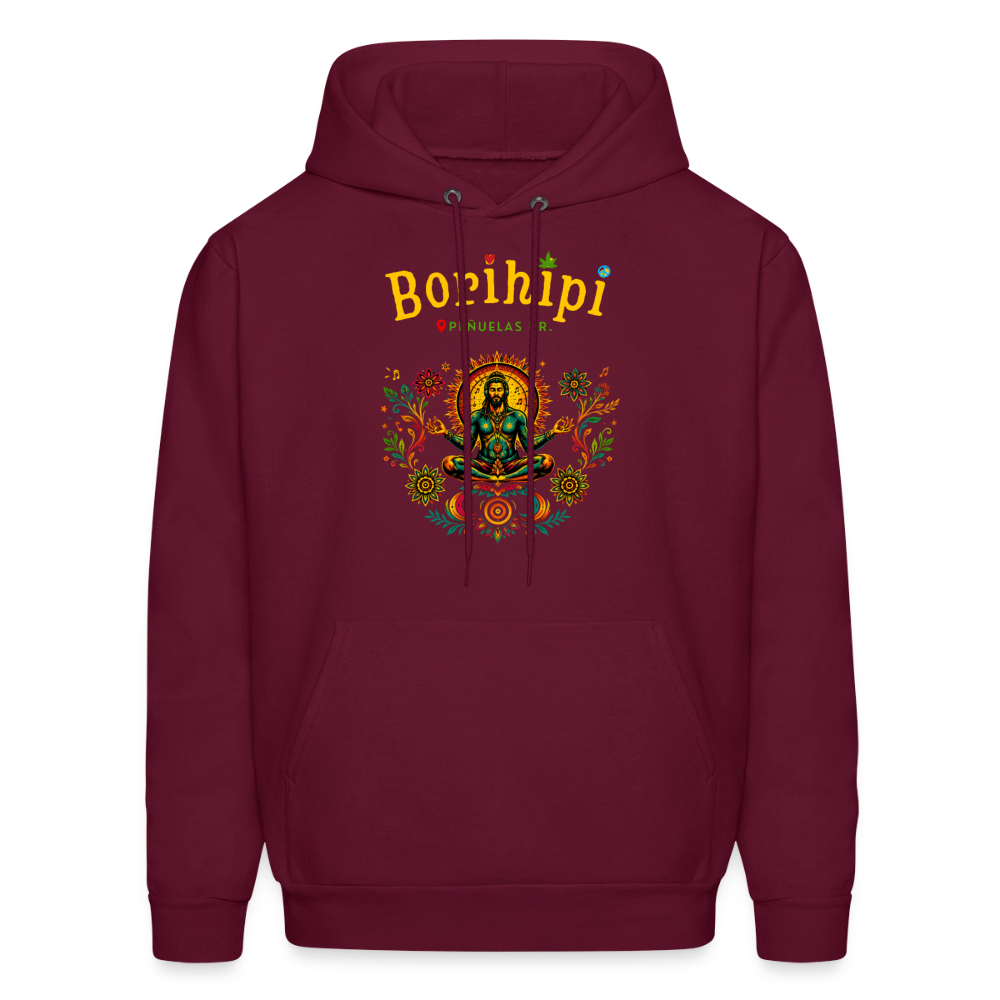 Borihipi Hoodies - burgundy