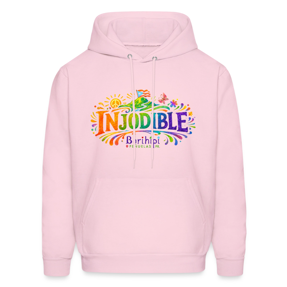 Hoodie - Injodible - pale pink
