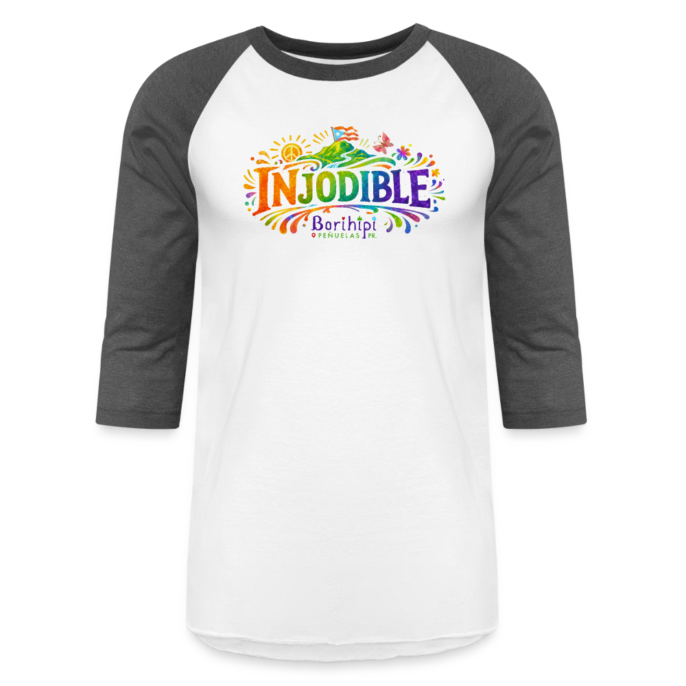 Baseball T-Shirt - white/charcoal