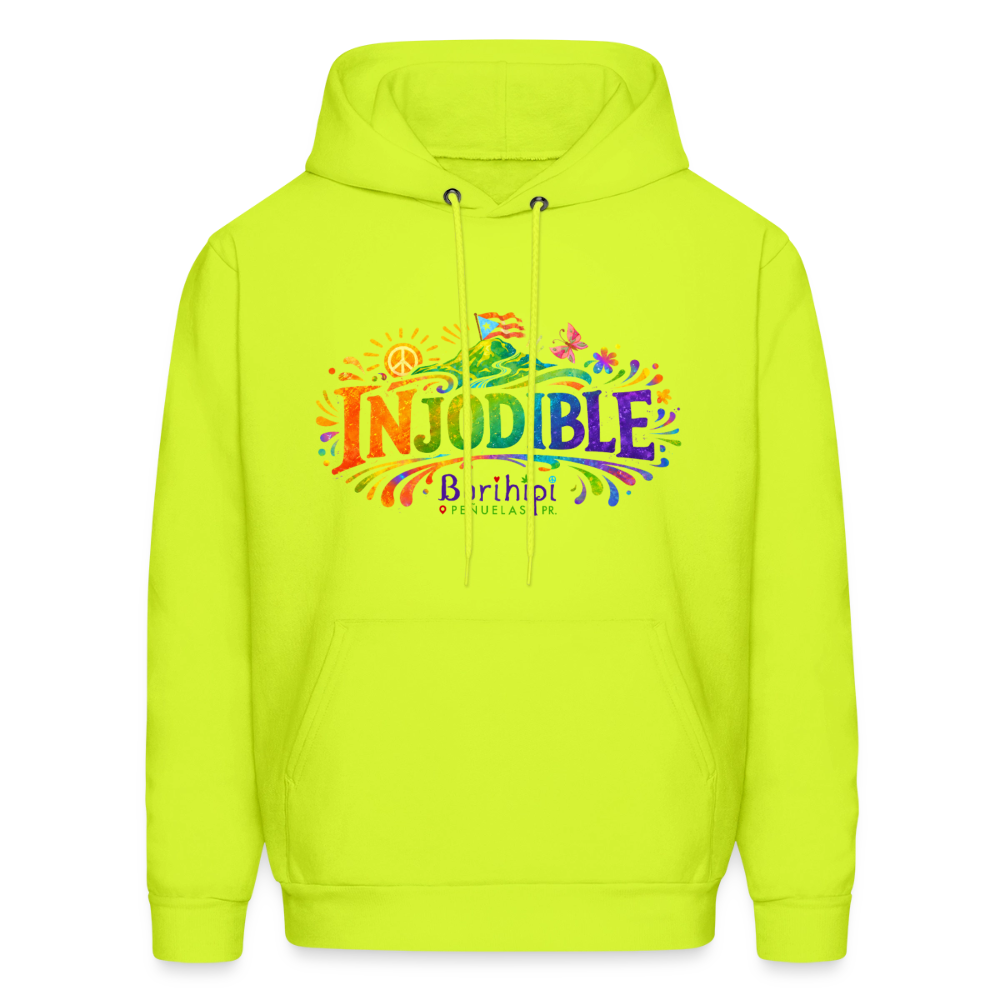 Hoodie - Injodible - safety green